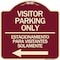 Signmission Bilingual Reserved Parking Visitor Parking Only Estacionamiento Para Visitantes, A-DES-BU-1818-24303 A-DES-BU-1818-24303 - alternate 1